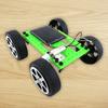 1 Set Toy Car Kit Mini Solar Powered Plastic Electronic Components Assembled Vehicle Toy Kit for Children