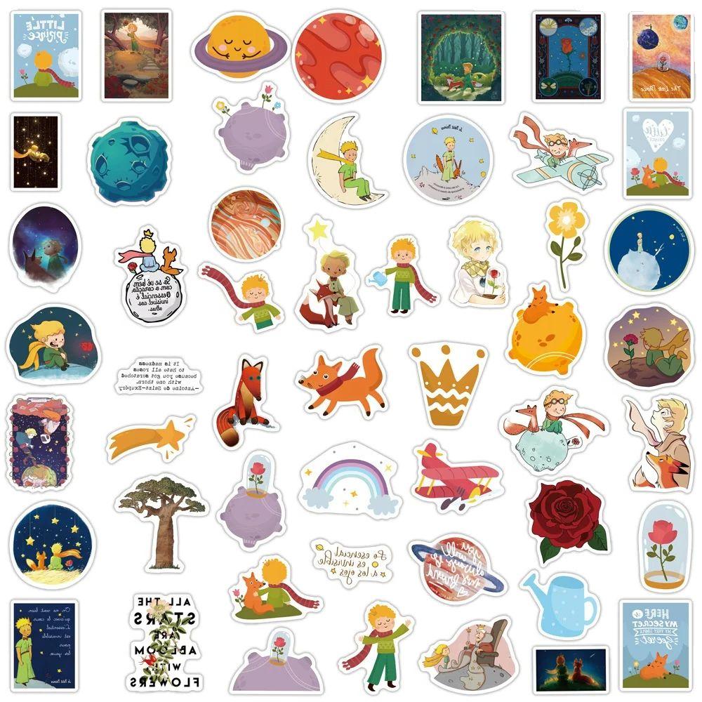 50PCS New Classic Fairy Tale Little Prince Cartoon Cute Toy Laptop iPad Cup Stickers
