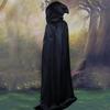 90-150CM Halloween Capes Robe Cosplay with Hooded Vampire Cloak Adult Kids Devil Demon Dress Up Props Cosplay Costumes Halloween
