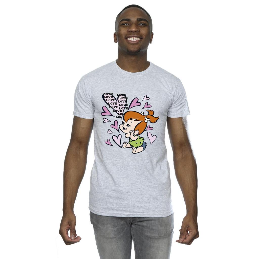 The Flintstones Mens Pebbles Love Love Love T-Shirt