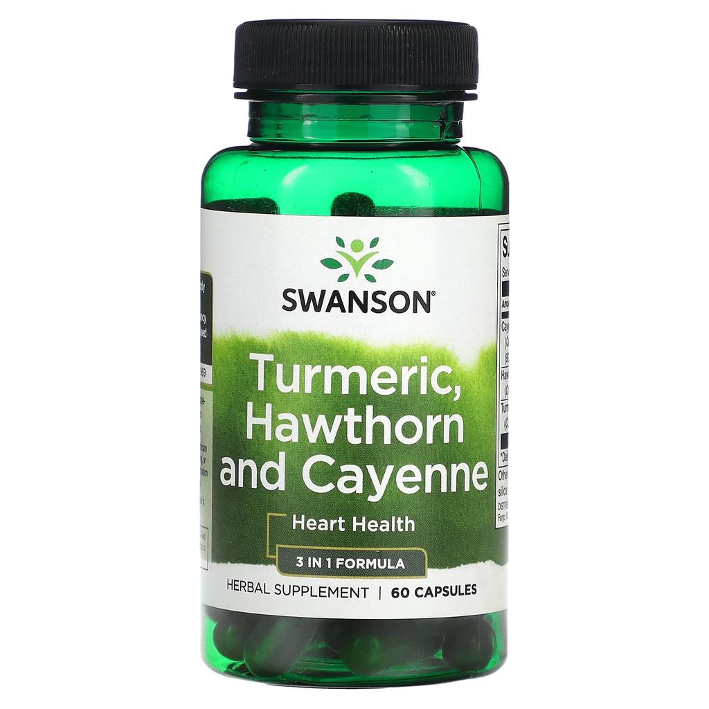 Turmeric, Hawthorn & Cayenne, 60 Capsules