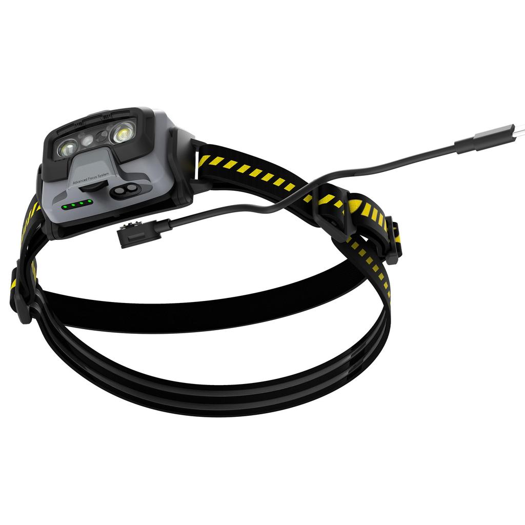 Светодиодный налобный фонарь Ledlenser HF6R Work Yellow, перезаряжаемый, яркий, до 800 лм, IP68, водонепроницаемый, небольшой, 134 г, легкий, CRI80, красный, для работы, рыбалки