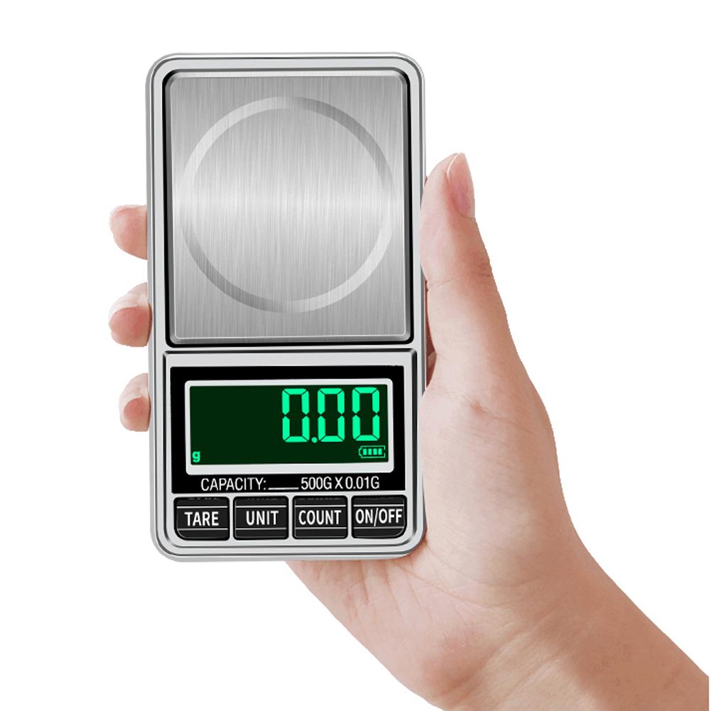 Portable Electronic Jewelry Scale 0.01g 100g/200g/300g/500g/1000g USB Plug-in Pocket Scales