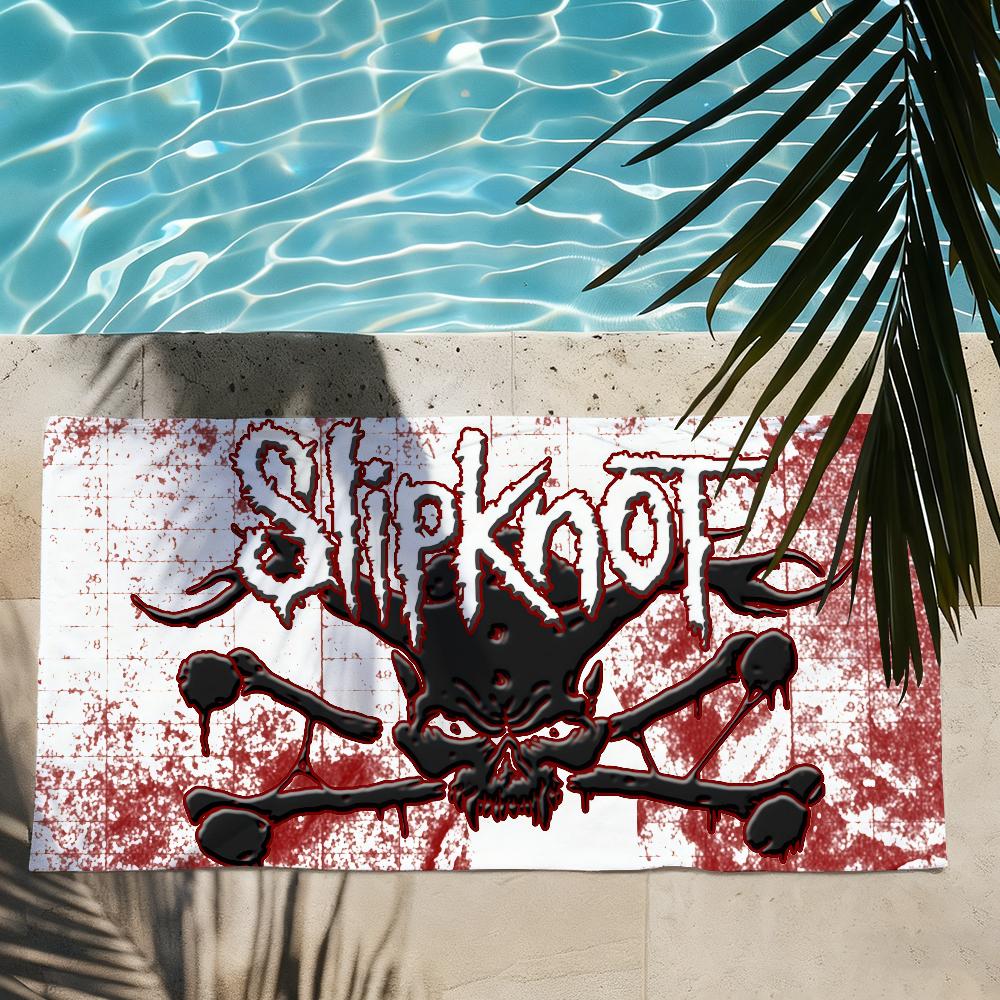 Rock Band S-Slipknot Полотенце Быстросохнущие Пляжные Полотенца Подходят Для Бассейнов Кемпинга Йоги И Тренажерного Зала