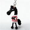 Horse Doll Plush Keychain Soft Velvet 3D Stuffed Animal Charm Backpack Handbag Keys Locker
