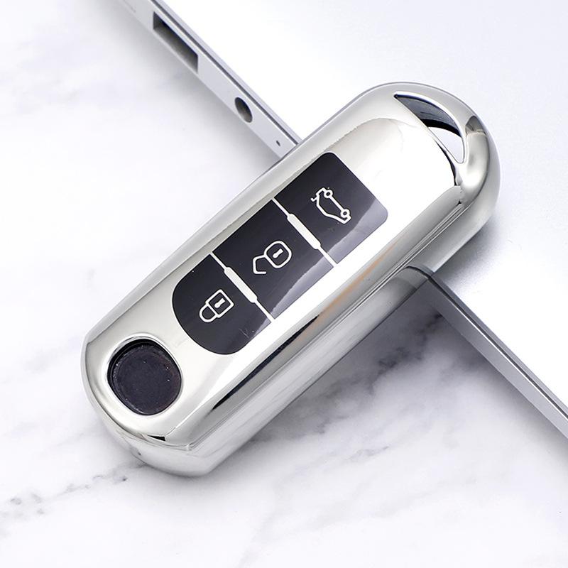 Чехол для дистанционного ключа из ТПУ для автомобиля, брелок для Mazda 2 3 5 6 BL BM GJ Atenza Axela Demio CX-3 CX3 CX-5 CX5 CX7 CX-9 CX8 без ключа