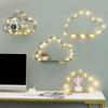 Cloud Shape Wall Shelf Rack Storage Organizer Decorative Hanging Home Decorations