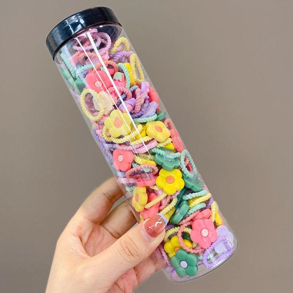 Эластичные детские резинки для волос, держатели для хвостиков, головные уборы, детские веревки для волос для женщин