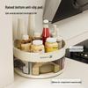 Вращающаяся кухонная полка для специй и органайзер для приправ - Многофункциональное угловое хранение для бутылок и банок