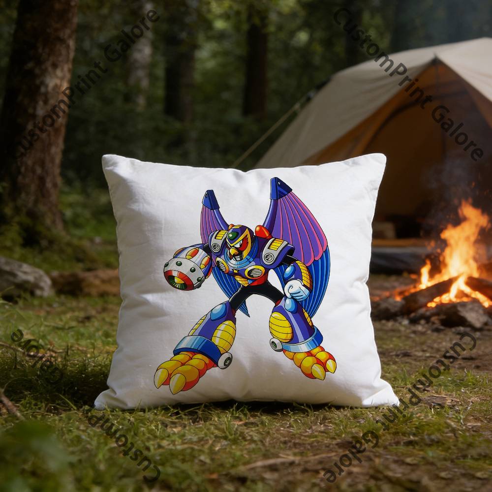 MMegaS NNapalm Man Polyester Printed Pillow Cover Square cm Soft for Sofa Bed Car Home Decor