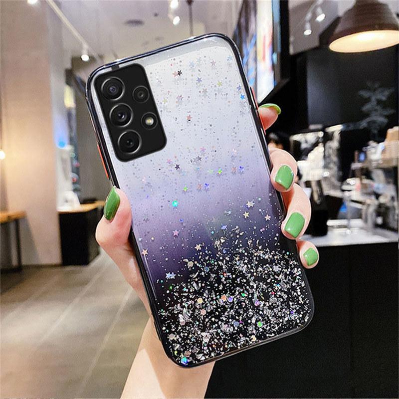 Полный защитный чехол для объектива для Samsung Galaxy S22 Plus S21 S23 Ultra S20 FE с блестками и блестками