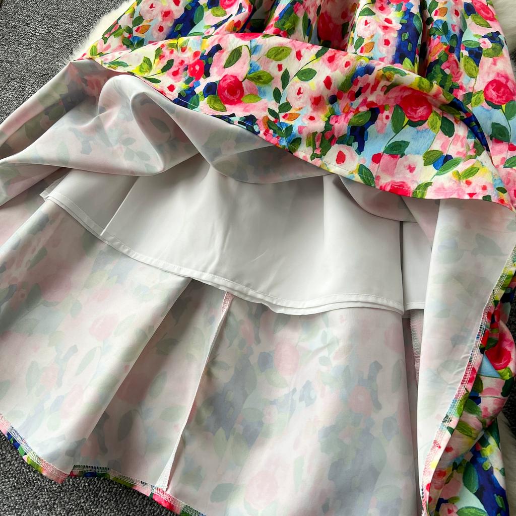 Летние женские модные элегантные длинные макси-майки с принтом без рукавов, вечерние платья