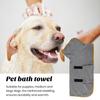 Халат для собак из микрофибры, полотенце-обертка, суперабсорбирующее полотенце для сушки, регулируемая застежка на талии, можно стирать в стиральной машине