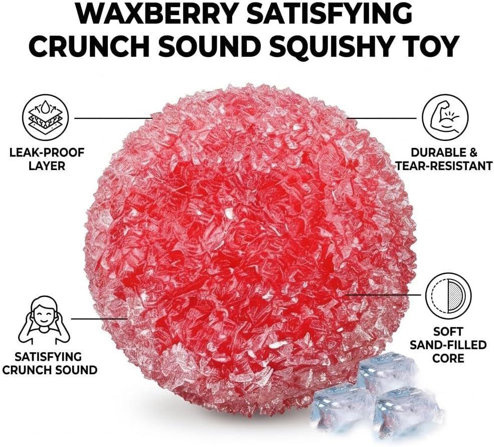 Crunchy Squishy Stress Ball Waxberry Moldable Stress Ballsice Skin Fidget Sensory Toys Satisfying Squishy Relaxing Fidget