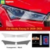 For Skoda Enyaq iV -2024 Car Headlight Protective Car Film Headlamp Transparent Black TPU Exterior Sticker Car Accessories