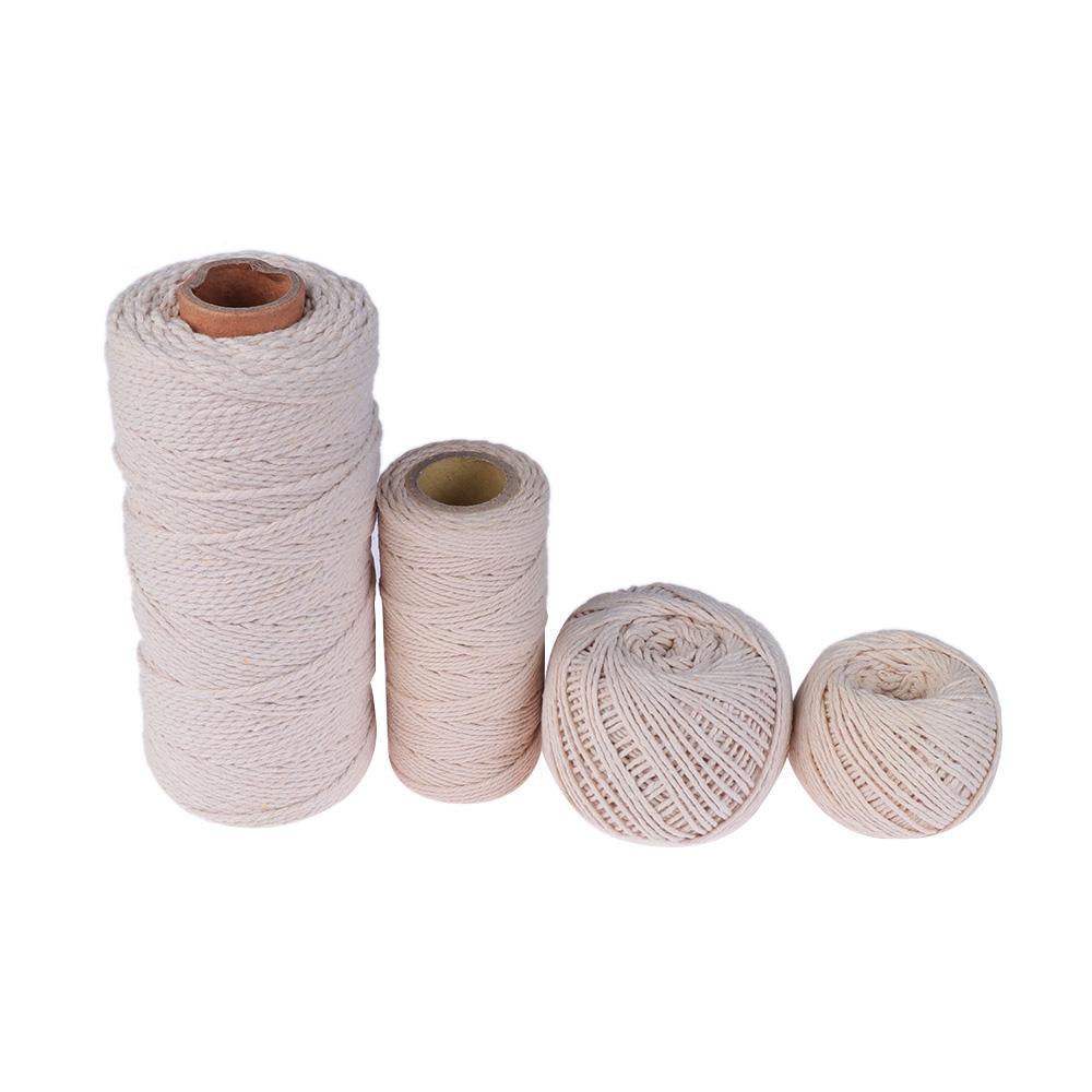 Handmade Christmas Home Decor DIY Rope 100% Natural Beige Cotton Twine String Sewing Cords