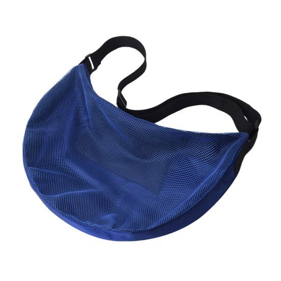 Single Ball Bag Crossbody Basketball Carrier Bag Waterproof Zippered Gym Shoulder Bag with Mesh Pocket Adjustable Strap for Carrying Soccer Volleyball