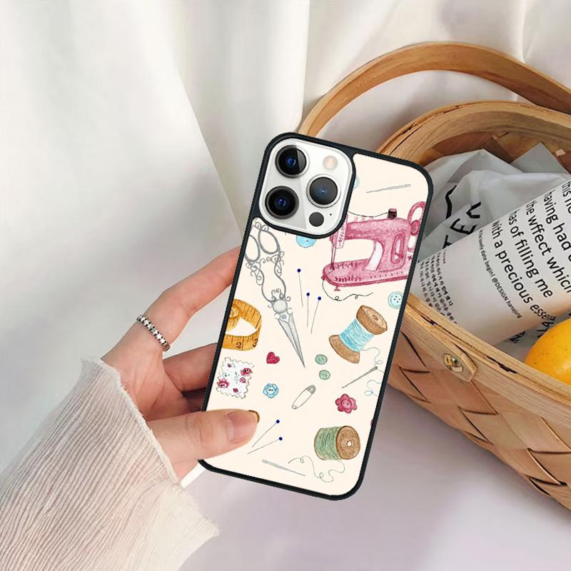 Чехол для телефона 'Винтажные швейные машинки' для iPhone 17 Air 16 15 14 11 12 13 Pro MAX Plus coque Чехол-оболочка