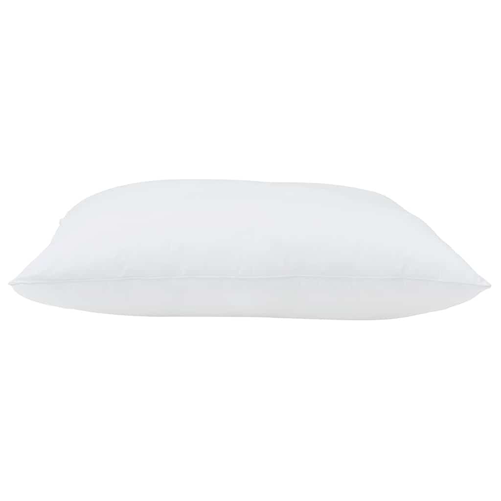 Head Pillow 2 pcs White 41 x 41 x 20 cm Cotton and Polyester