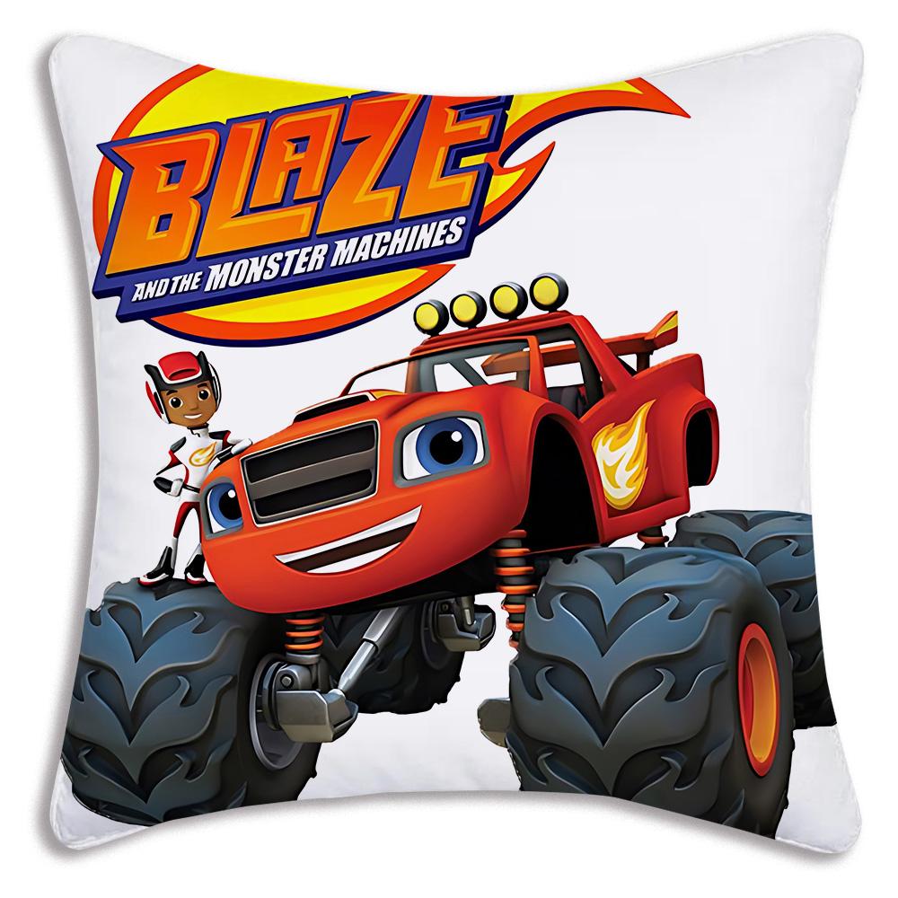 Чехлы на подушки 'Вспыш и Чудо-машинки' Мультяшные Декоративные для дивана Домашние Двусторонние Печать Короткий Плюш Милый Чехол для Подушки