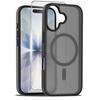 iPhone 17 Case Set, Matte Case, for MagSafe, Matte Black + Screen Protector