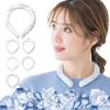 Shishibella Sports Ice Cool Ring 28 Degree Natural Frosting Ice Neck Ring Neck Cooler Cooling Goods Cool Ring Heat Countermer Goods M White