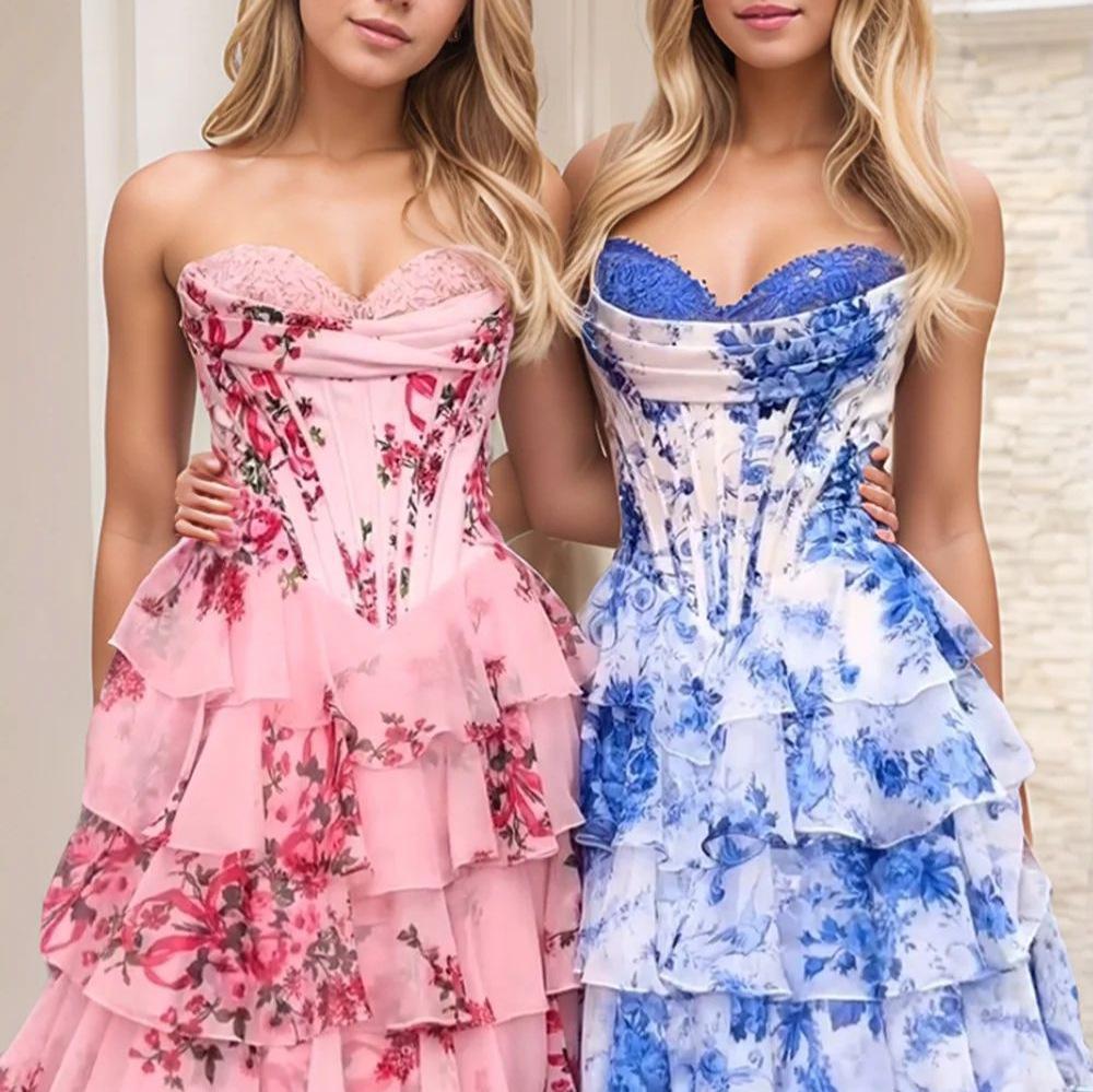 Tube Top Sexy Long Evening Dress Female Slim High Sense Elegant Party Ball Dress Summer