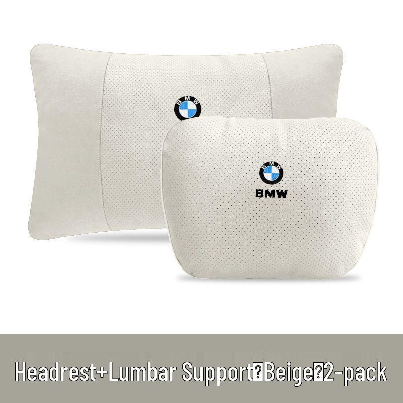 BMW Headrest Neck Support & Lumbar Cushion for 1, 3, 5, 7 Series & X1-X6
