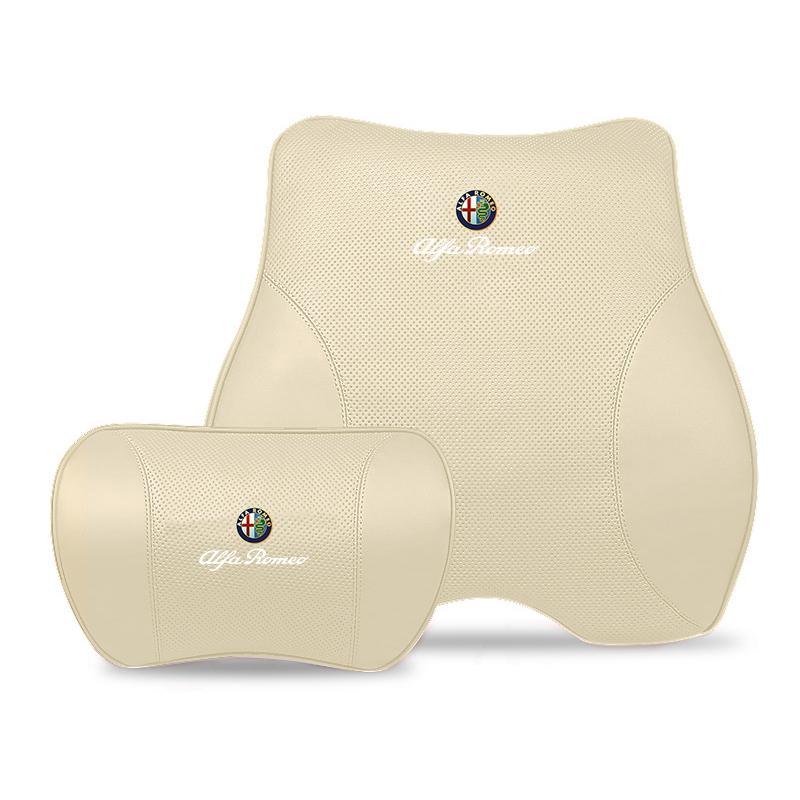 For Alfa Romeo Car Neck Pillow Seat Headrest Support Waist Pillow Accessories For Alfa Romeo Giulietta GT 159 147 156 Mito Brera