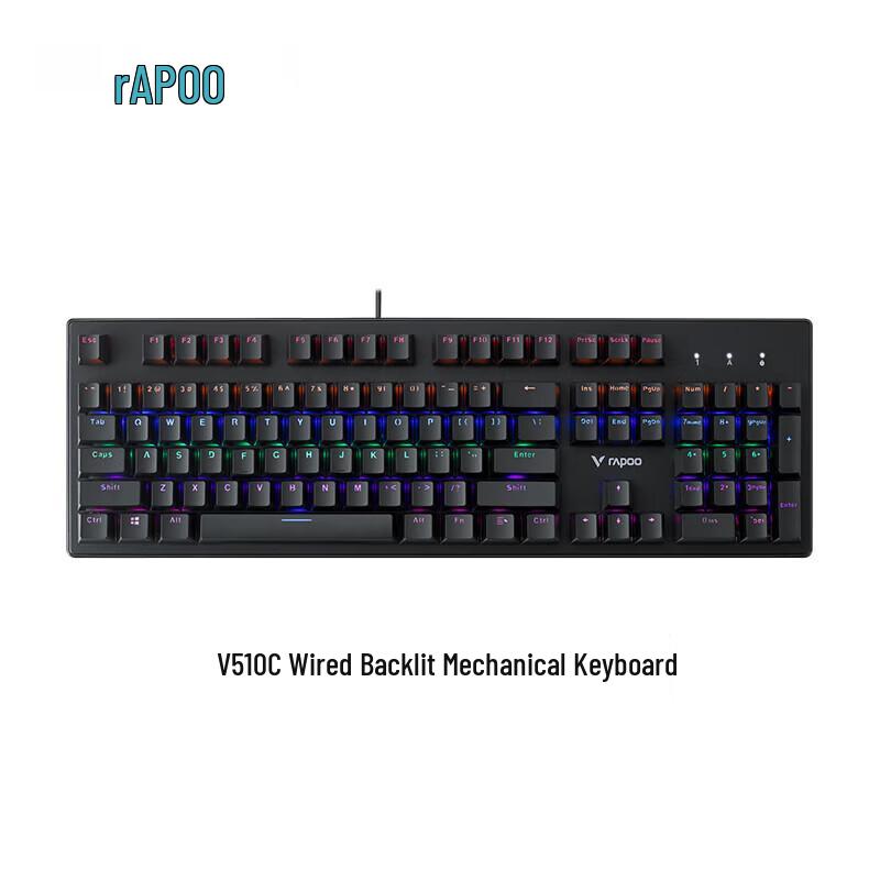Rapoo V510C Проводная Механическая Игровая Клавиатура с Подсветкой
