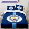 3pcs Football Team (32) Design Cover Set - HD Printed Bedding with 1 Cover and 2 Pillowcases - Perfect for Home and Dorm Decor