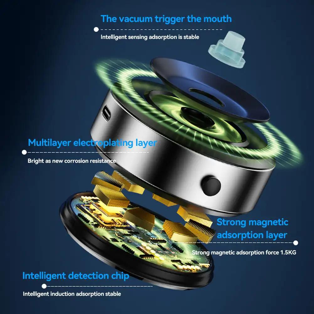Универсальный автомобильный магнитный держатель для мобильного телефона, сверхустойчивый кронштейн с присоской, адсорбционный кронштейн, вакуумный адсорбционный держатель