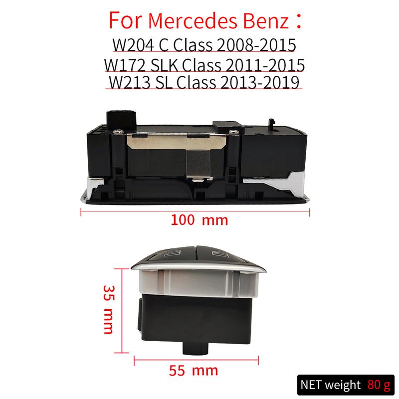 Для W204 W172 W231 Кнопка главного электростеклоподъемника для Mercedes Benz C SL SLK Class C200 C260 C63 SL400 1729506900