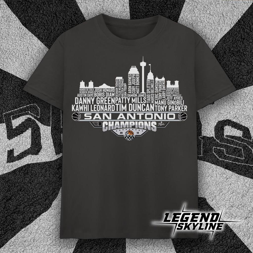 San Antonio Dream Team Basketball Champions 2014, San Antonio City Skyline Shirt and kids tshirt