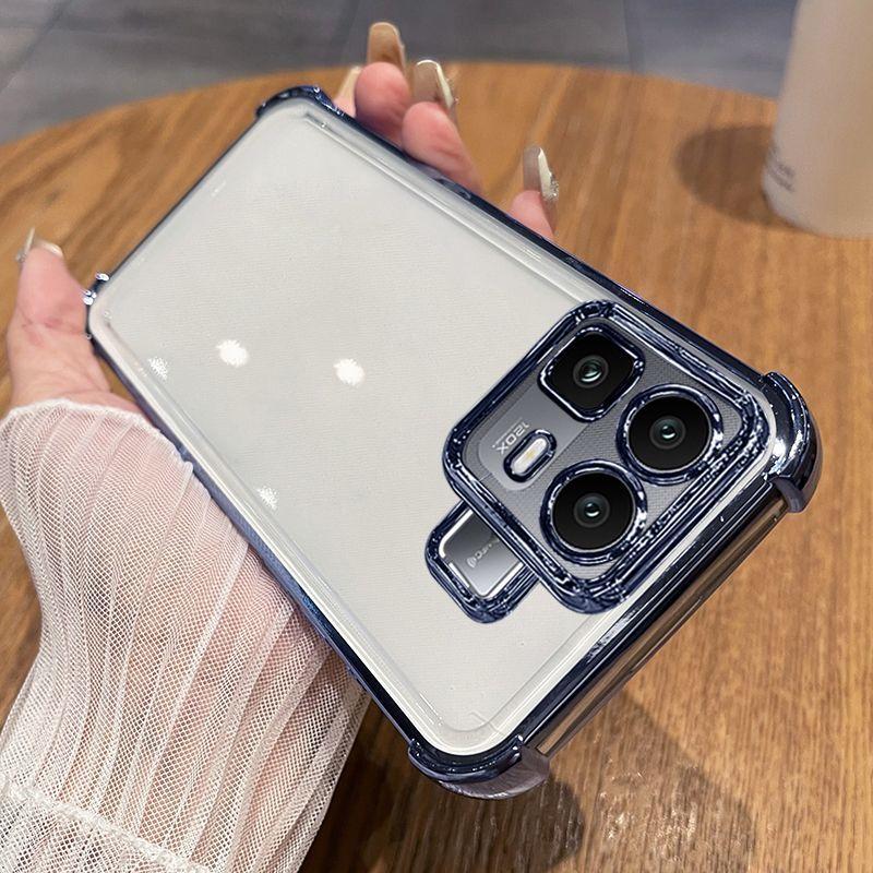 Для Infinix Note 60 Pro Чехол Роскошное Покрытие Прозрачный Четырехугольный Кронштейн Защитная Крышка Для Infinix Note 60 60Pro Чехол Бампер