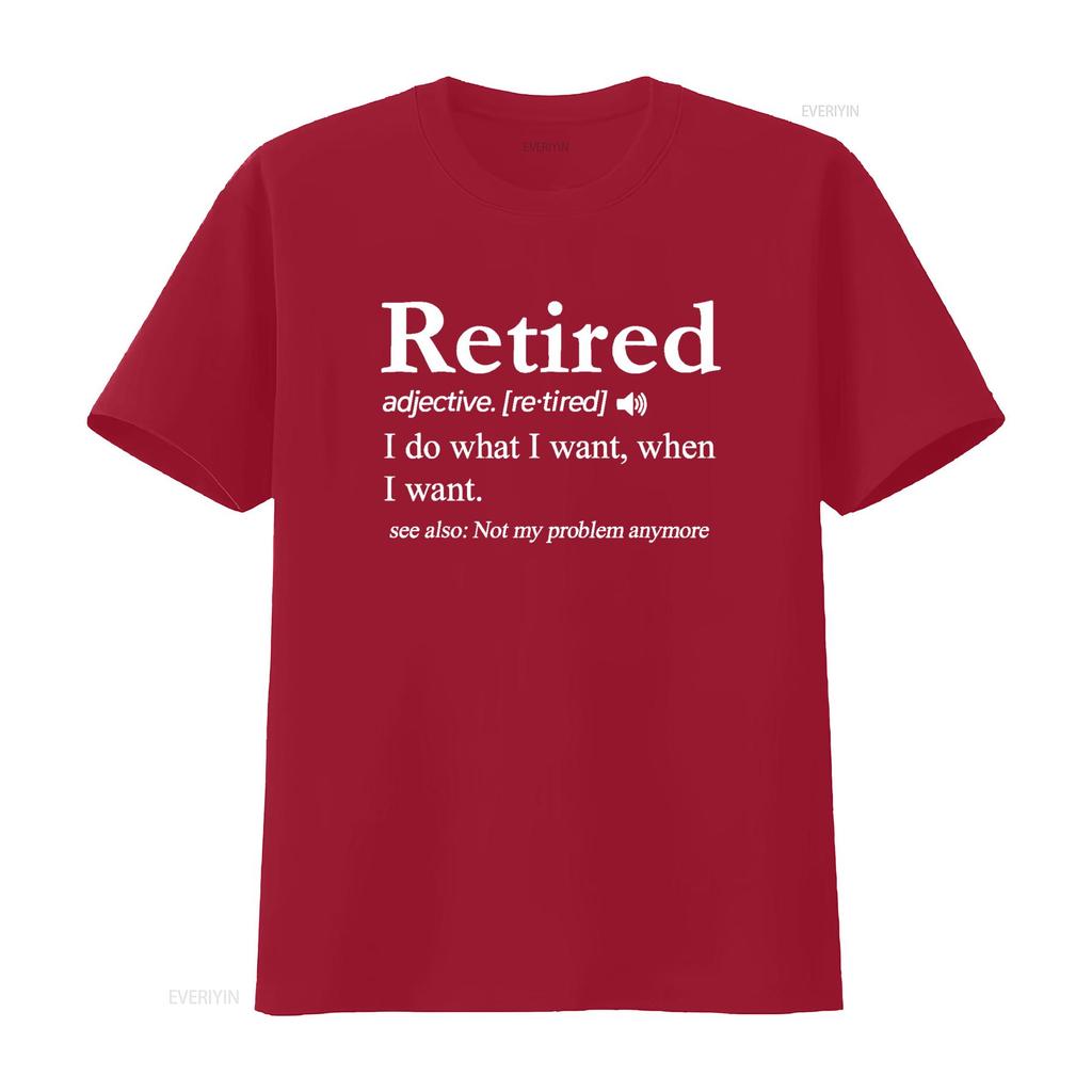 Retired Definition T Shirt Funny Retirement Gag  vintage Washed Casual fashion Top For Everyday Wear streetwear Stylish Unisex