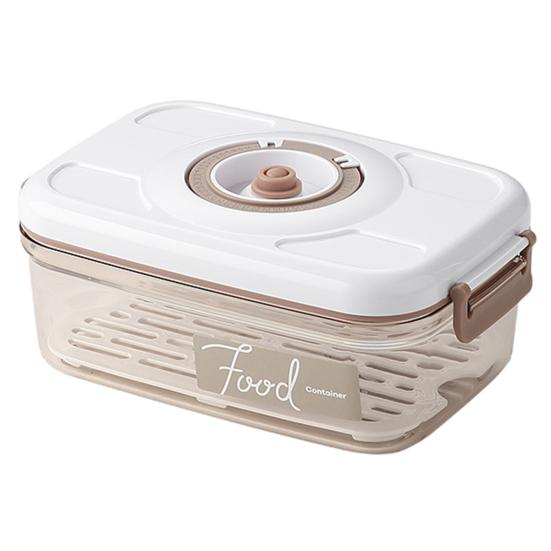 Вакуумный контейнер для хранения пищевых продуктов, банка с электрическим насосом, герметичная крышка, удобный фильтр для воды, кухонный холодильник, дренажный органайзер для еды