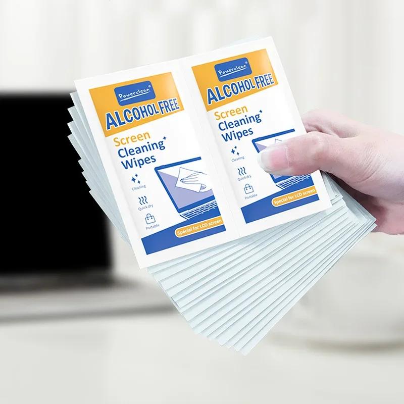 Упаковка из 40 салфеток для чистки ПК — сухие и влажные салфетки для чистки экранов автомобилей, телефонов, планшетов, ноутбуков, телевизоров и мониторов