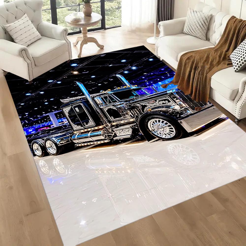 Kw Heavy Trucks Area Rug Suitable For Outdoor Study Room Foyer Kitchen Antislip Carpet Anime Office Decor Gift For Festivals