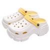 Летние женские клоги, пляжные сандалии на толстой подошве из ЭВА, модные удобные клоги, обувь для дома и улицы, женская обувь с отверстиями