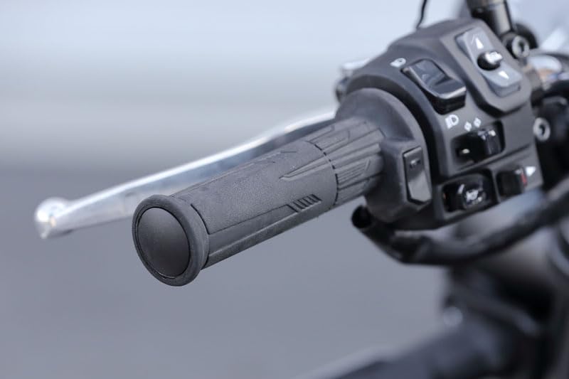 Kijima GH10 Heated Grips with Integrated 120mm Button for Part Number Throttle, Switch, 22.2mm Diameter, 304-8214