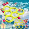 Swimming Pool Toss Game Set with 10 Rainbow Balls Family Water Sports Floating Pool Throwing Game Water Game Mat Water Game