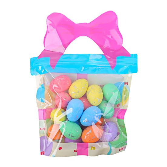 Yousheng 18 шт. пенопластовых пасхальных яиц, самодельные поддельные цветные яйца, наполнители для пасхальных корзин, пятнистые искусственные яйца для пасхальных венков для охоты на яйца, декор