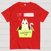 I'm Alive Schrödinger's Cat Unisex 100% Cotton Summer Casual Cool Loose T-Shirt