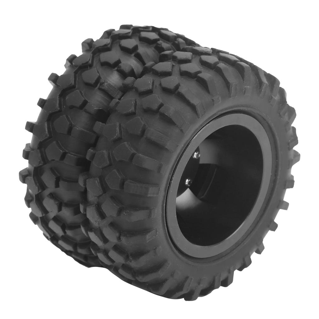 2Pcs RC Rear Tire Wheel Tyre 55mm Dia Fit for WPL D12 1Celsius10 Remote Control Truck