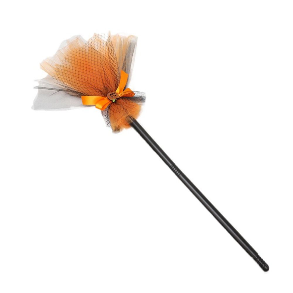 Plastic Halloween Witch Broom Dismountable Magic Witch Broom Witch Broomstick  Cosplay Party