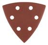 Papiery ścierne delta na rzep 93 x 93 mm, P100, 5 szt., z 6 otworami