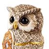 Статуэтка совы Реалистичный вид Животная тематика Орнамент Коллекционная фигурка совы Домашний декор Аксессуар для офисного стола