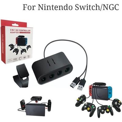 Для Nintendo Switch-WiiU-PC-NGC 3in1 4-портовый USB-адаптер для контроллера Game Cube-Ahuhaok 258