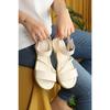 Women's Summer Original Velcro Puff Sandals Ballet 2cm Heels